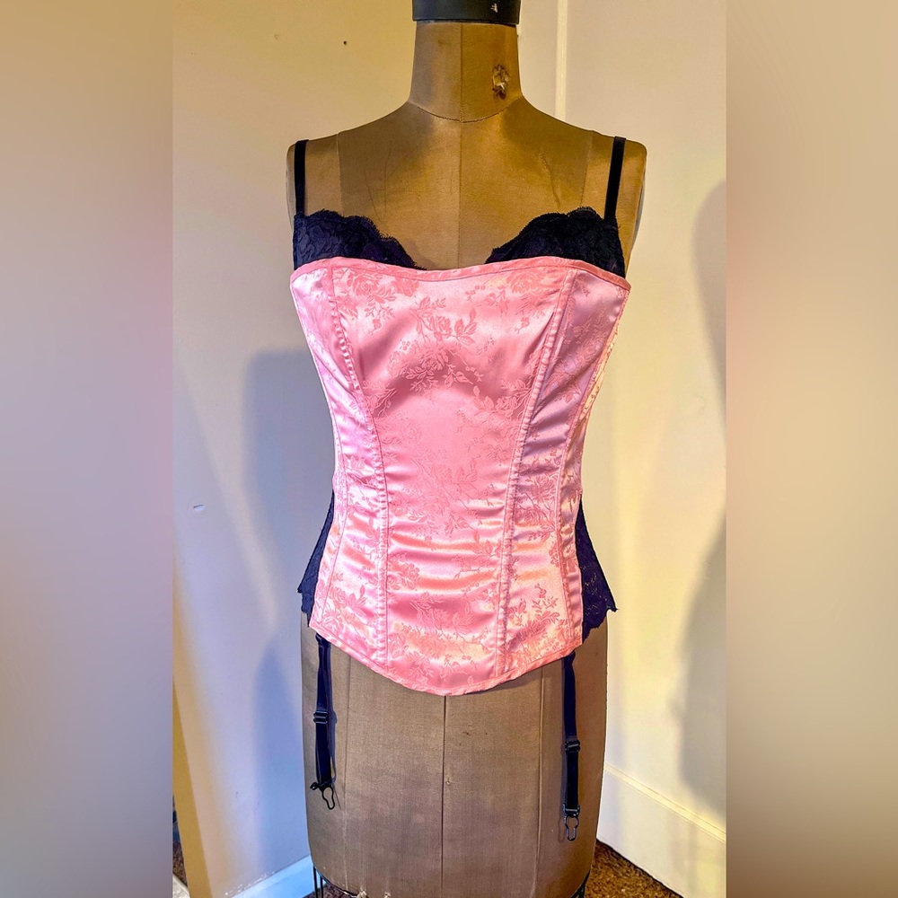 Frederick’s of Hollywood Pink/Black Size 34 Corset